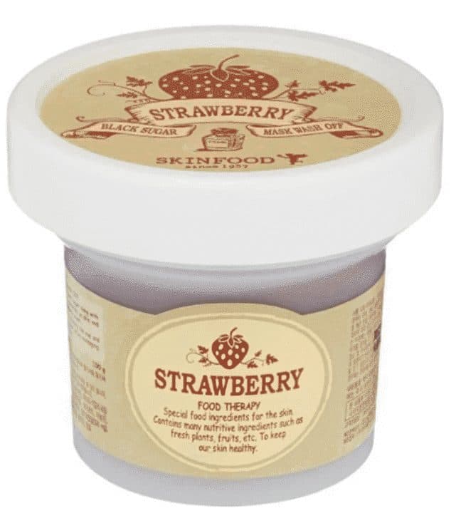 Очищающая маска с клубникой и черным сахаром Skinfood