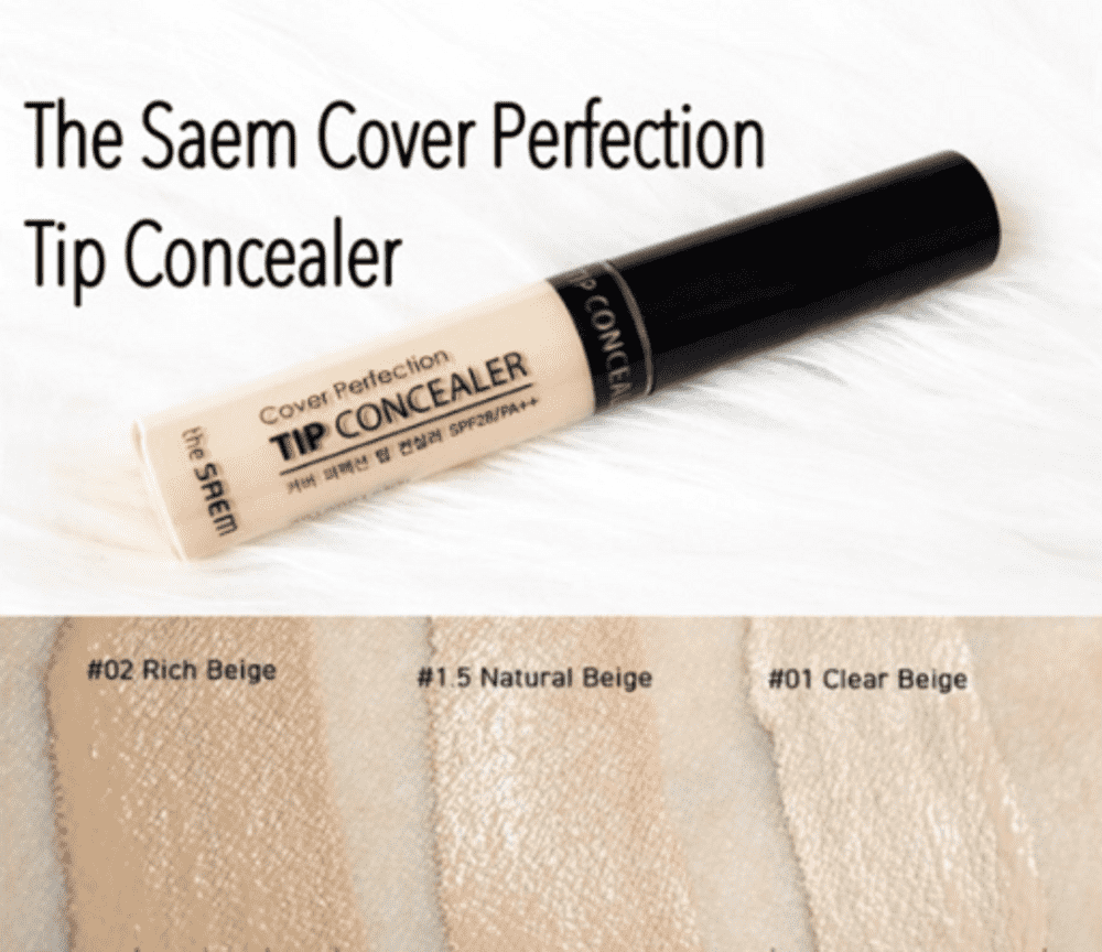 The saem concealer. The Saem Cover perfection Tip concealer. Консилер the Saem Cover perfection свотчи. Консилер для лица the Saem Tip concealer Cover perfection 02 Rich Beige. The Saem консилер Cover perfection Tip concealer.