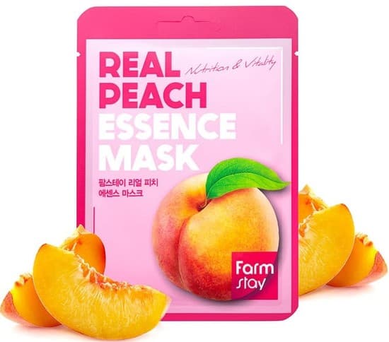Тканевая маска для лица с экстрактом персика Farmstay