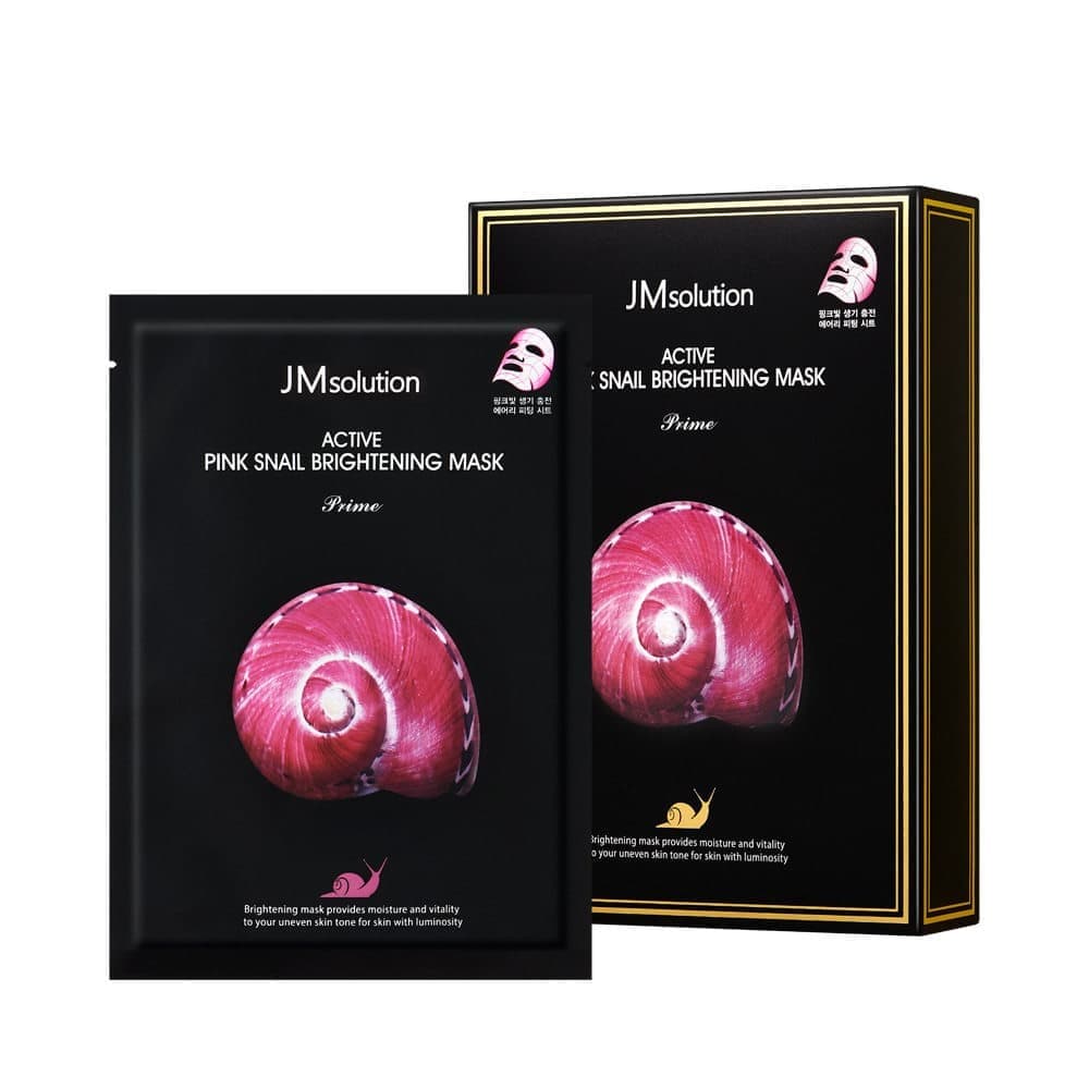 Тканевая маска с муцином розовой улитки и витамином В12 JMSolution Тканевая маска с муцином розовой улитки и витамином В12 JMSolution