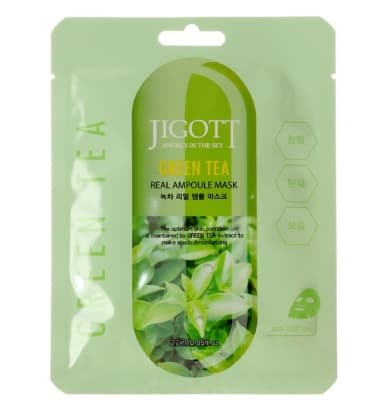 Ампульная маска с экстрактом зеленого чая JIGOTT