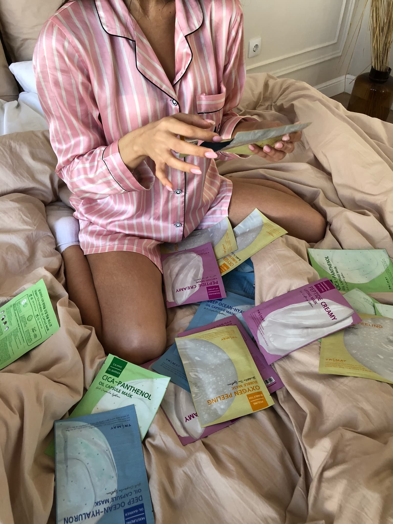 Кремовая лифтинг маска с пептидами Trimay