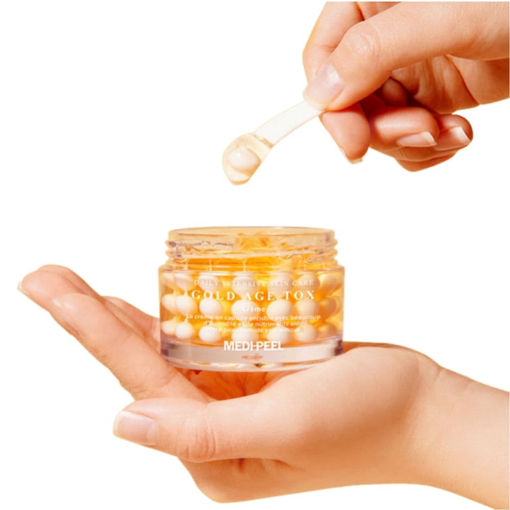 Антивозрастной капсульный крем с экстрактом золотого шелкопряда Medi-Peel