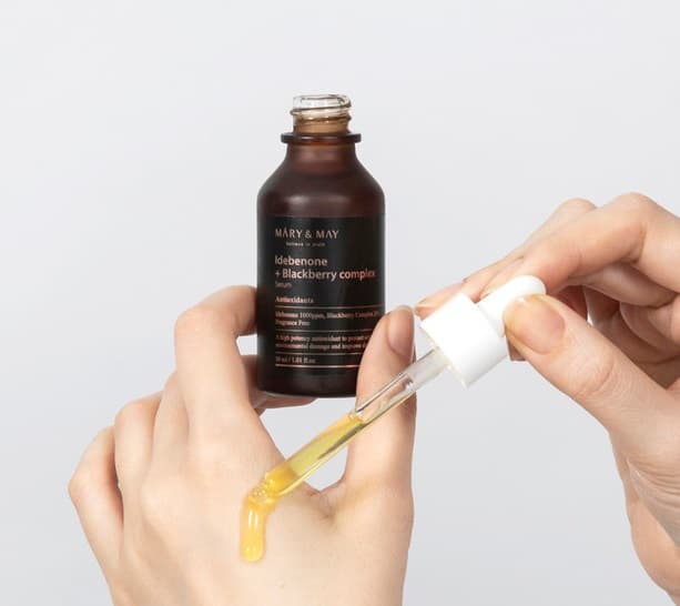 Сыворотка антиоксидантная с идебеноном и ежевичным комплексом Mary&May