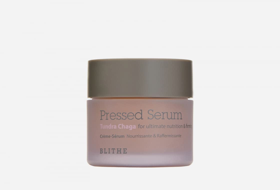 Спрессованый крем-серум с экстрактом гриба чага для упругости кожи Blithe