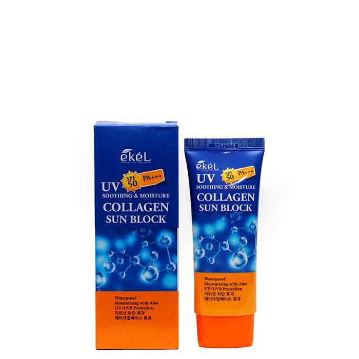 Солнцезащитный крем с коллагеном Ekel SPF50+ PA+++ Солнцезащитный крем с коллагеном Ekel SPF50+ PA+++