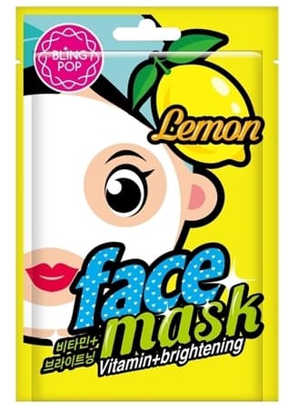 Тканевая маска для сияния с лимоном Bling Pop