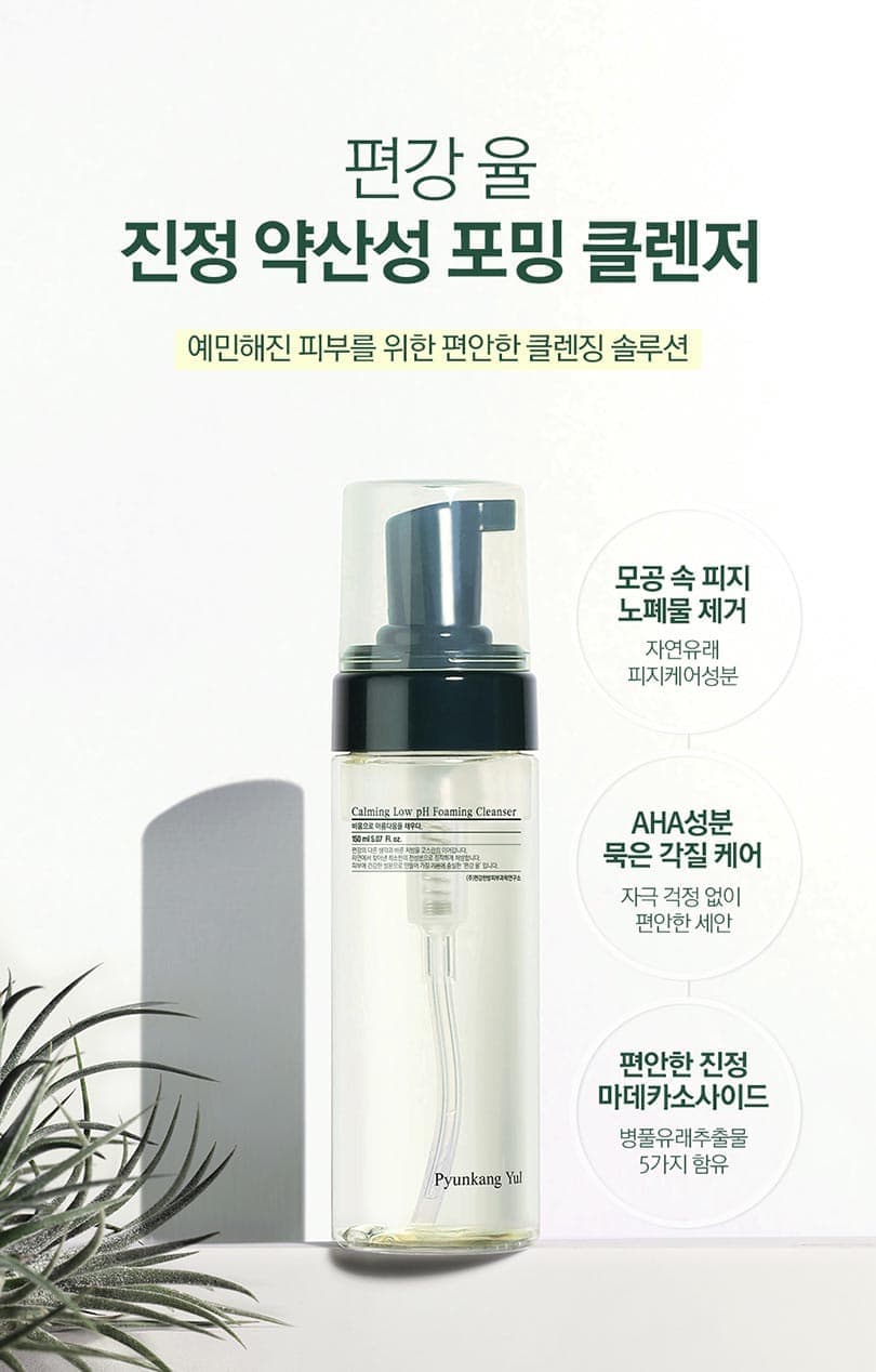 Успокаивающая пенка для умывания Pyunkang Yul