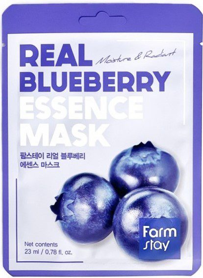 Тканевая маска для лица с экстрактом голубики FarmStay