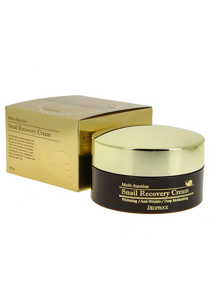 Восстанавливающий крем для лица с муцином улитки Deoproce