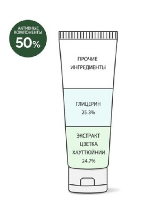 Пенка очищающая с экстрактом хауттюйнии Derma Factory Пенка очищающая с экстрактом хауттюйнии Derma Factory