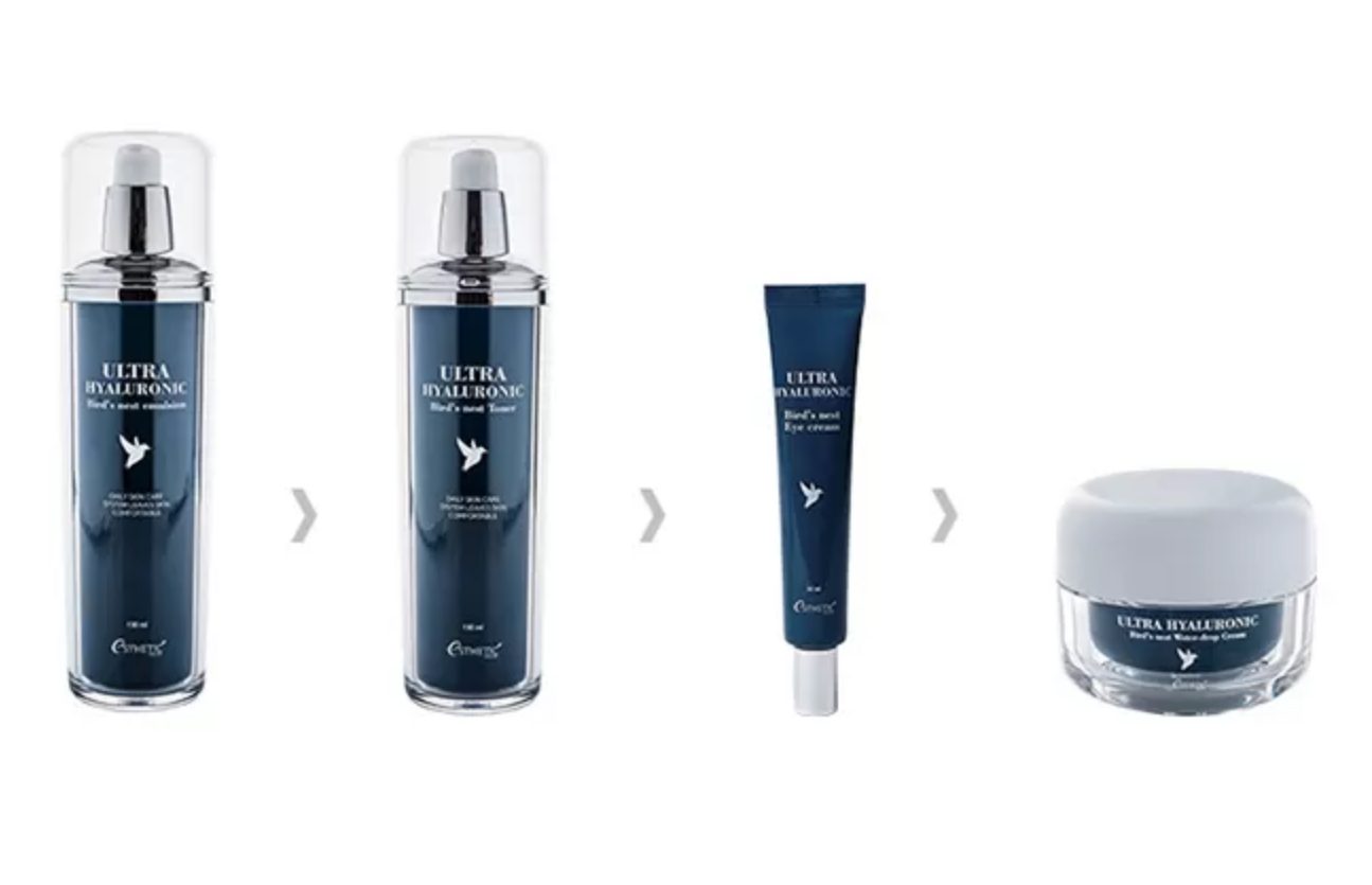 Набор из увлажняющих средств для лица и век с экстрактом ласточкиного гнезда Esthetic House