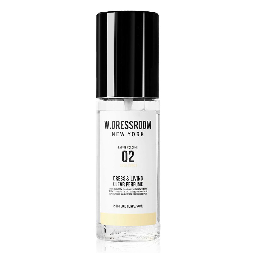 Парфюмированный спрей для одежды и дома №02 кокосовый орех W.Dressroom Парфюмированный спрей для одежды и дома №02 кокосовый орех W.Dressroom