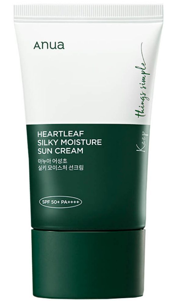 Успокаивающий солнцезащитный крем с хауттюйнией Anua