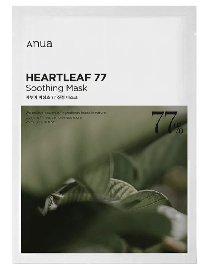 Успокаивающая тканевая маска на основе хауттюйнии Anua