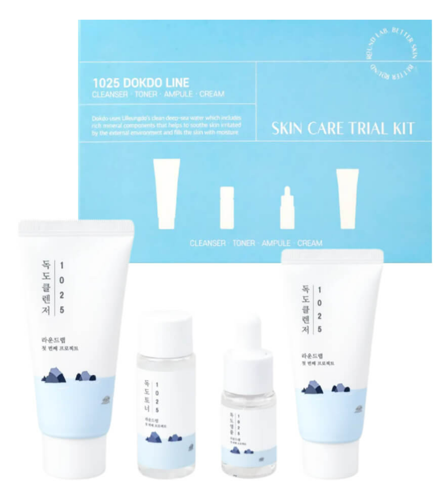 Travel-набор уходовых средств с морской водой Round Lab