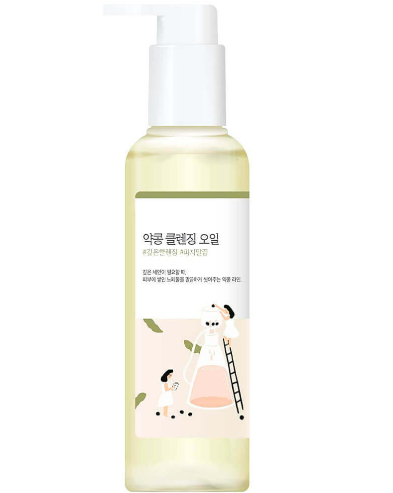 Питательное гидрофильное масло с чёрной соей Round Lab