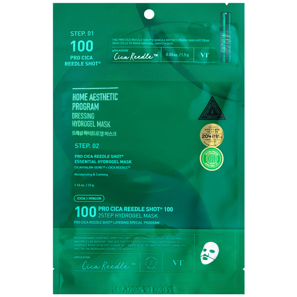 Двухфазная гидрогелевая маска с центеллой Shot 100 VT Cosmetics