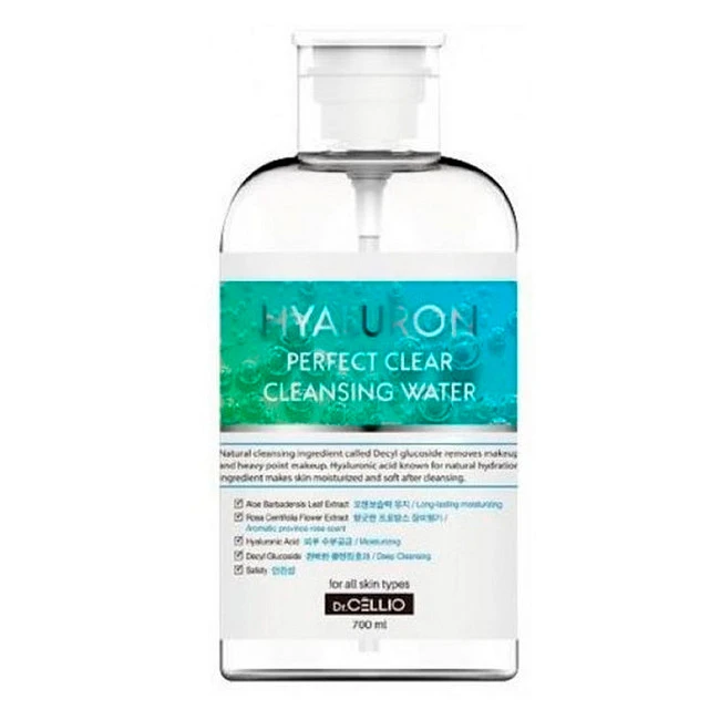Очищающая вода для лица с гиалуроновой кислотой Dr. Cellio