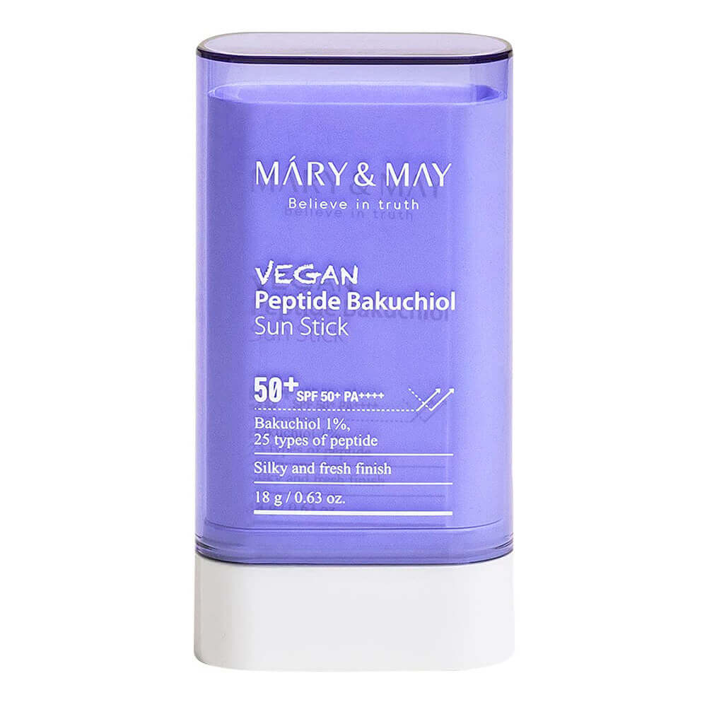 Стик солнцезащитный с бакучиолом и пептидами Mary & May SPF50+ Стик солнцезащитный с бакучиолом и пептидами Mary & May SPF50+