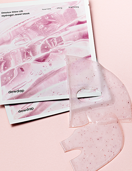 Маска- лифтинг для лица гидрогелевая с эффектом сияния Dewdap