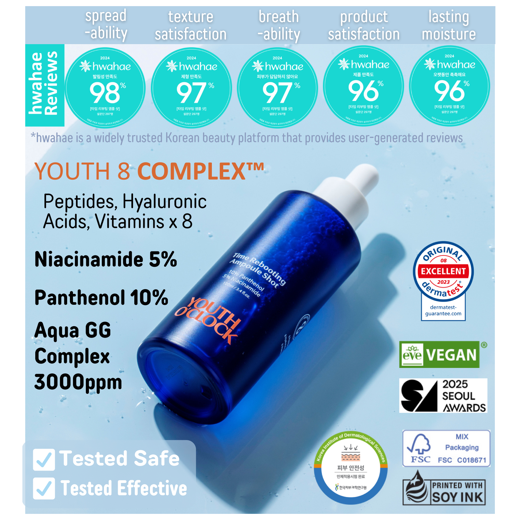 Многофункциональная эссенция двойного действия YOUTH O’CLOCK