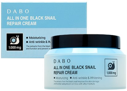 Универсальный восстанавливающий крем с муцином черной улитки DABO Универсальный восстанавливающий крем с муцином черной улитки DABO