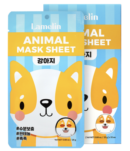 Маска тканевая для лица «щенок» Lamelin