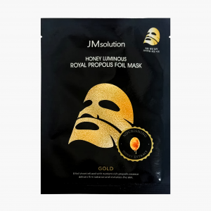 Маска тканевая фольгированная с прополисом JMsolution