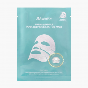 Маска тканевая фольгированная с жемчугом JMsolution
